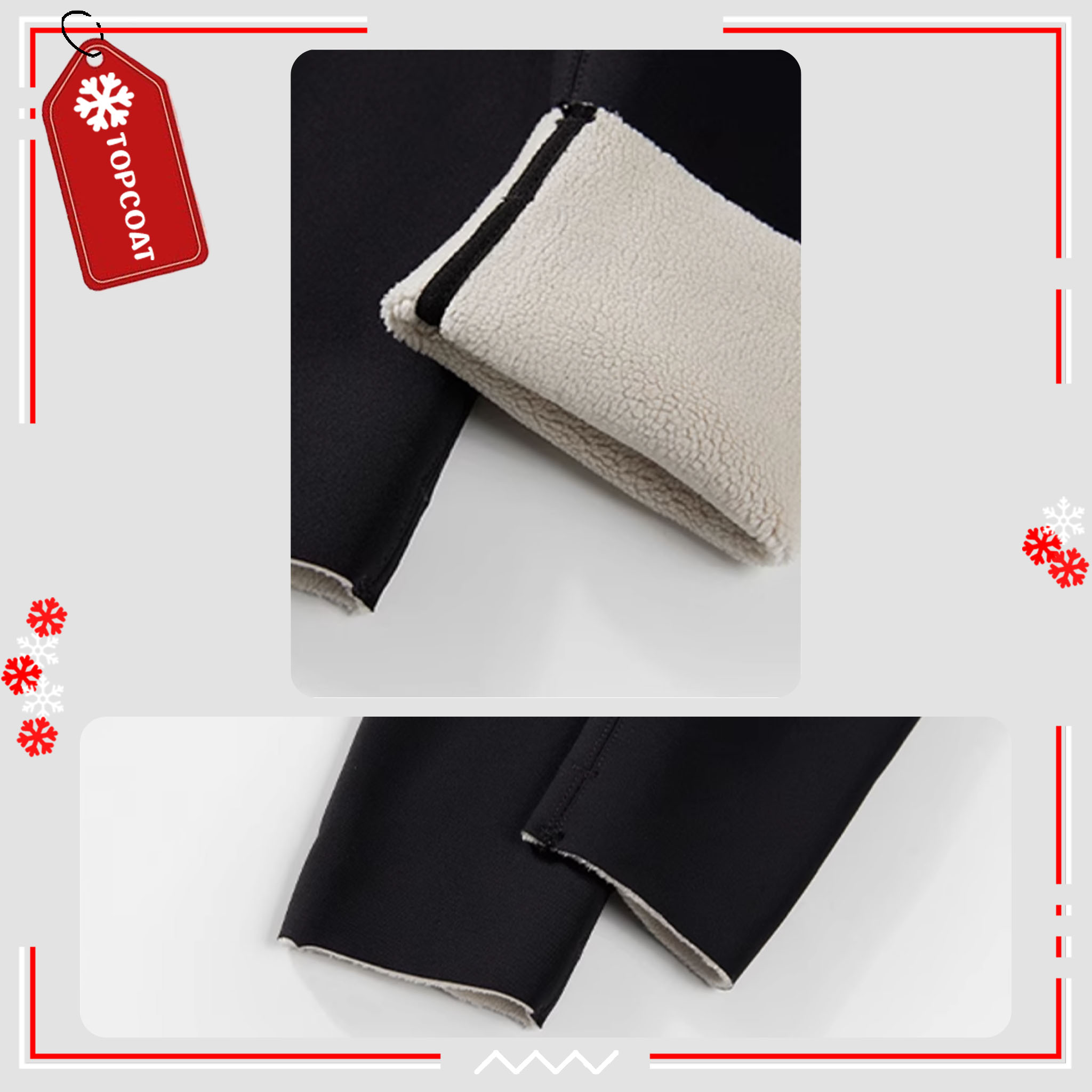 กางเกงเลกกิ้งกันหนาว บุขน อุณหภูมิติดลบ-เลขตัวเดียว ผ้าเกรดพรีเมี่ยม ยืดหยุ่น ใส่สบาย กระชับ ขาว ครีม ดำ