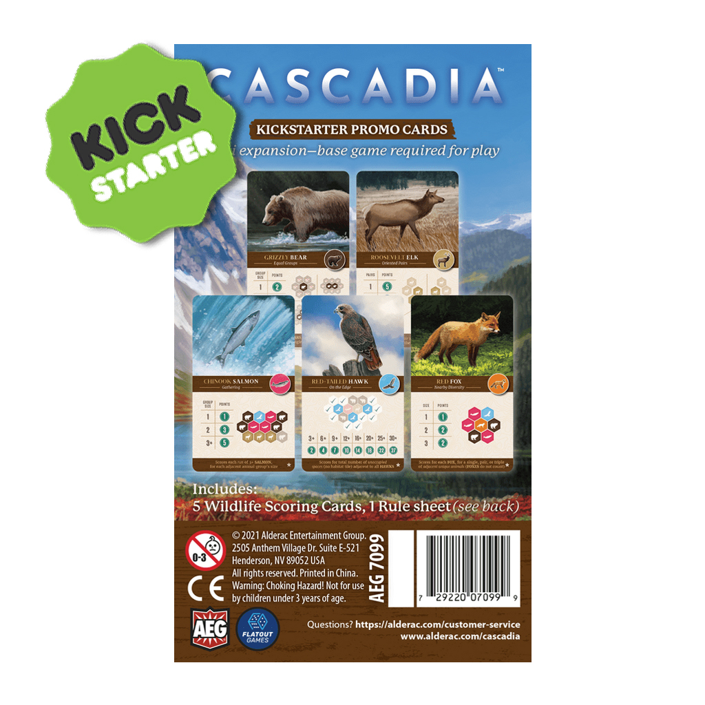 Cascadia: Kickstarter Promo Cards Board Game ส่วนเสริม บอร์ดเกม [KS]