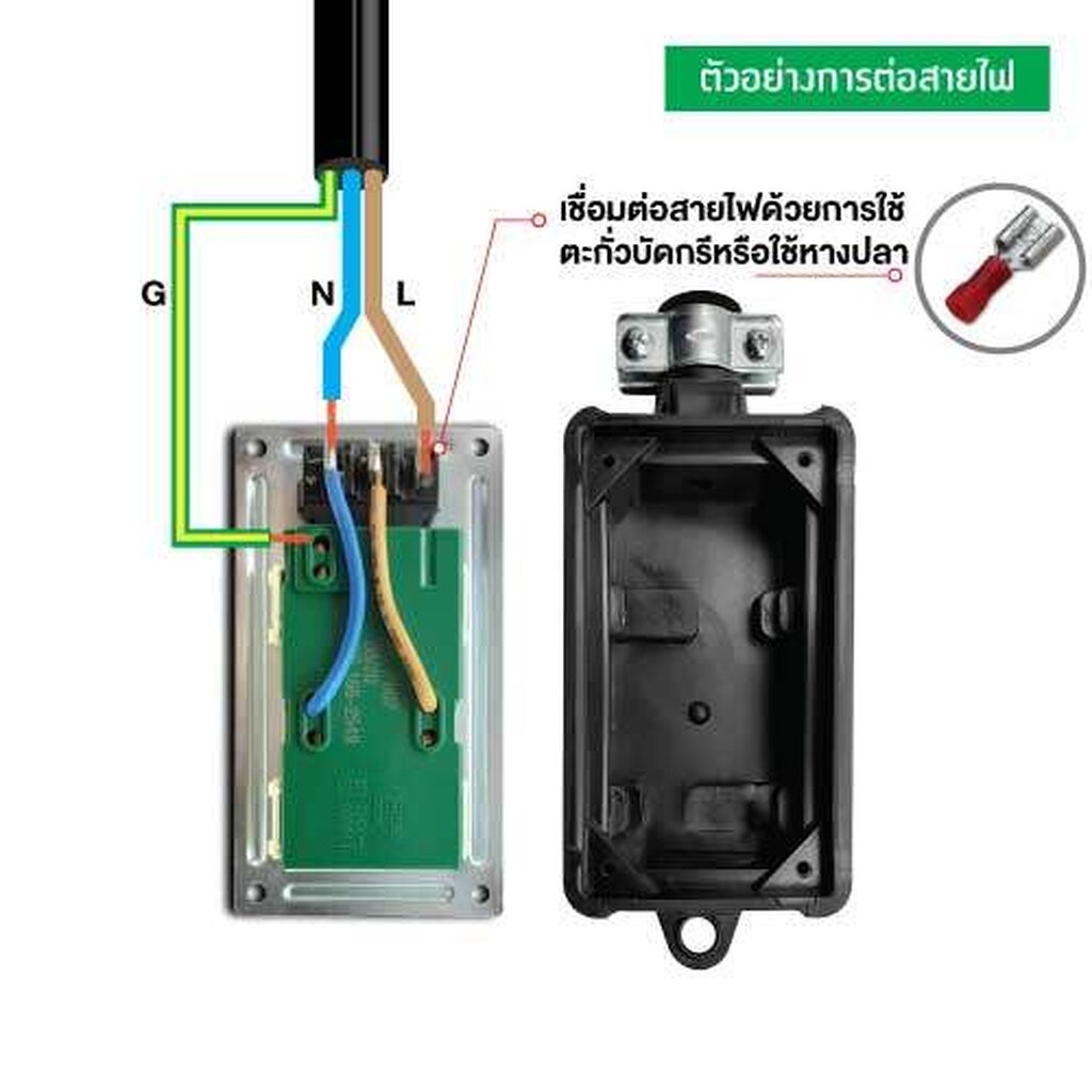 NANO บล็อคยาง 2x4 มีเมนสวิตซ์และไม่มีเมนส์สวิตซ์ 16A 3680W พร้อมเต้ารับ มีเบรกเกอร์ ไม่มีสาย บล็อกยาง ปลั๊กพ่วง ปลั๊กสนาม บ็อกยาง ปลั๊ก