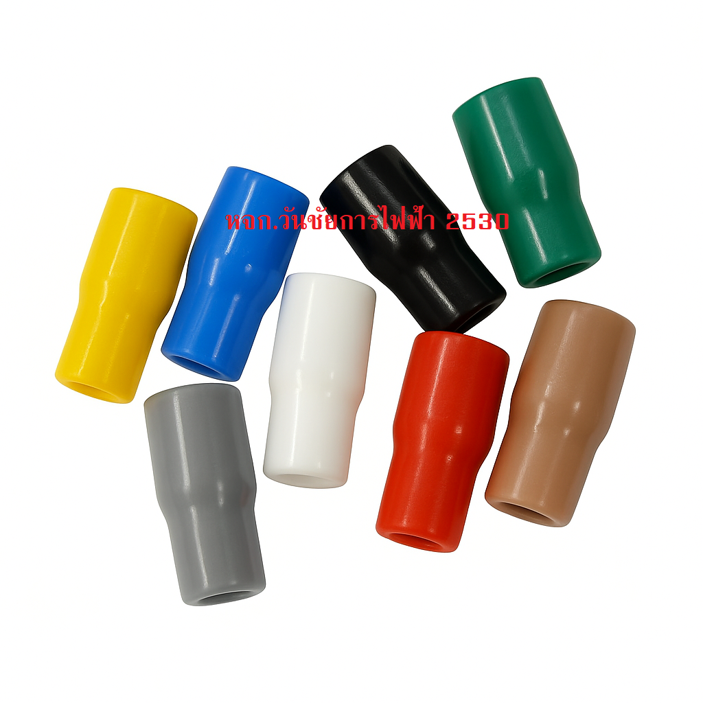 ปลอกหางปลา ใส่อุปกรณ์หางปลาสีสายไฟ VC300 สีดำ ขนาดเบอร์300 5ตัว