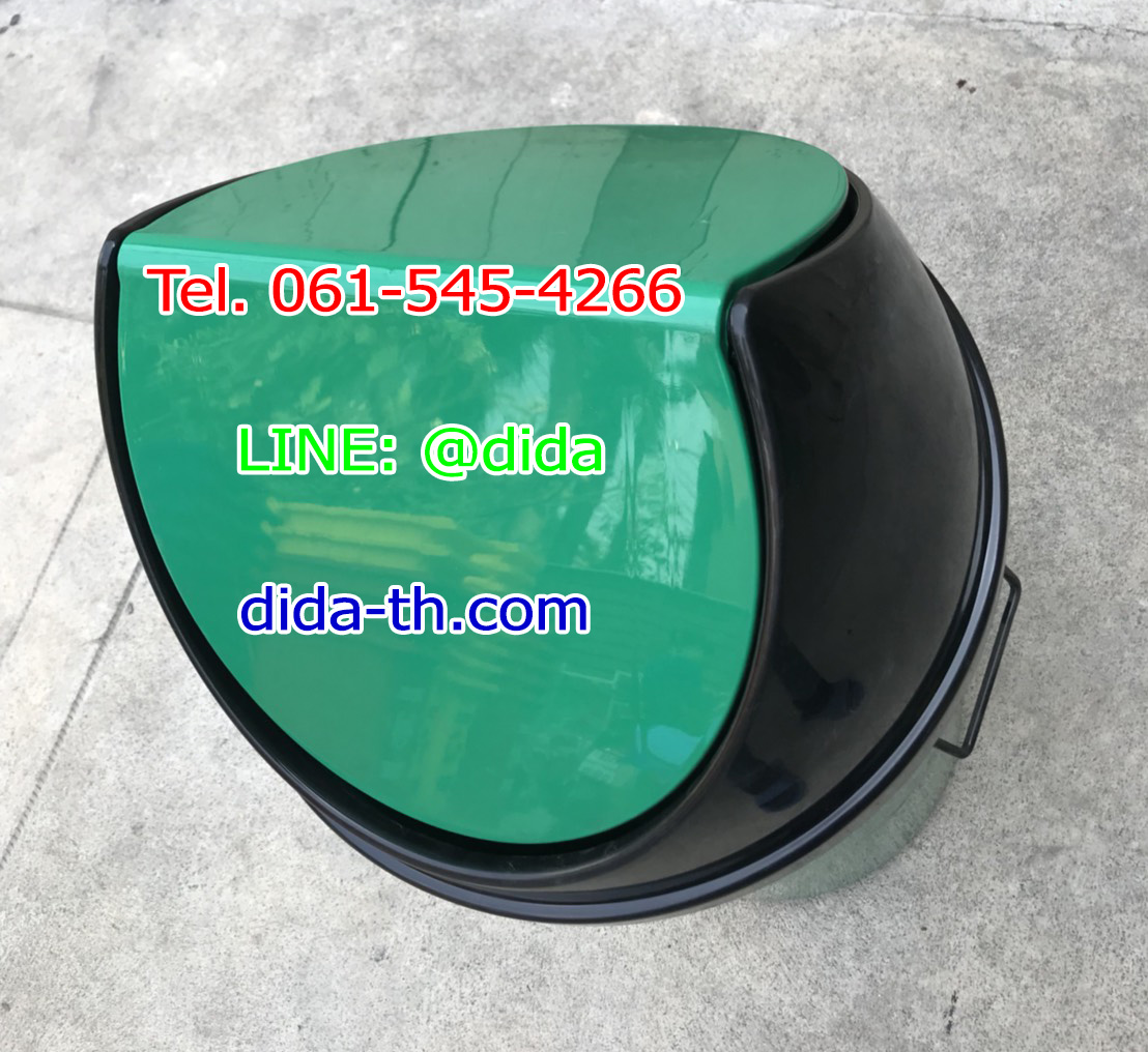 ถังขยะแยกประเภท ทรงกลม ฝาแกว่ง 75 ลิตร