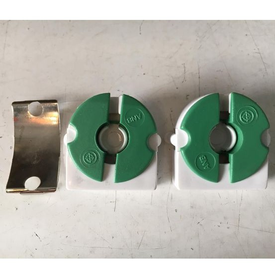 ANB ขั้วรับหลอดนีออน T8 แบบขาเยอรมันเต็มท่อน สีเขียว รุ่น F-105 หรือ รุ่นแป้น (ต่ออัน) ครึ่งท่อน แป้น ขั้วโคมตะแกรง
