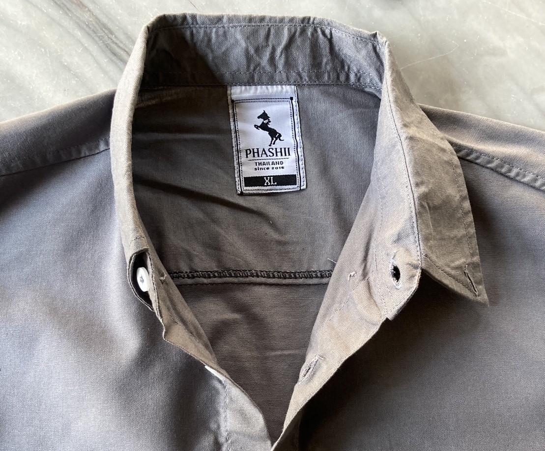 G 220612 เสื้อเชิ้ตแขนสั้น PHASILL ราคาเช่า 30 บาท ต่อ 1 วัน