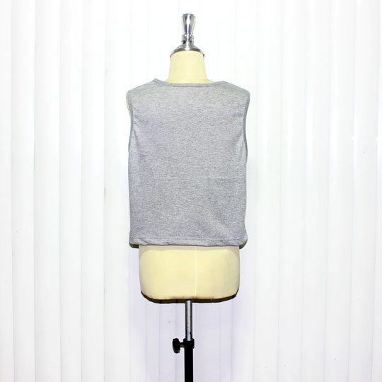 เสื้อครอปแขนกุด เสื้อแขนกุดเอวลอย