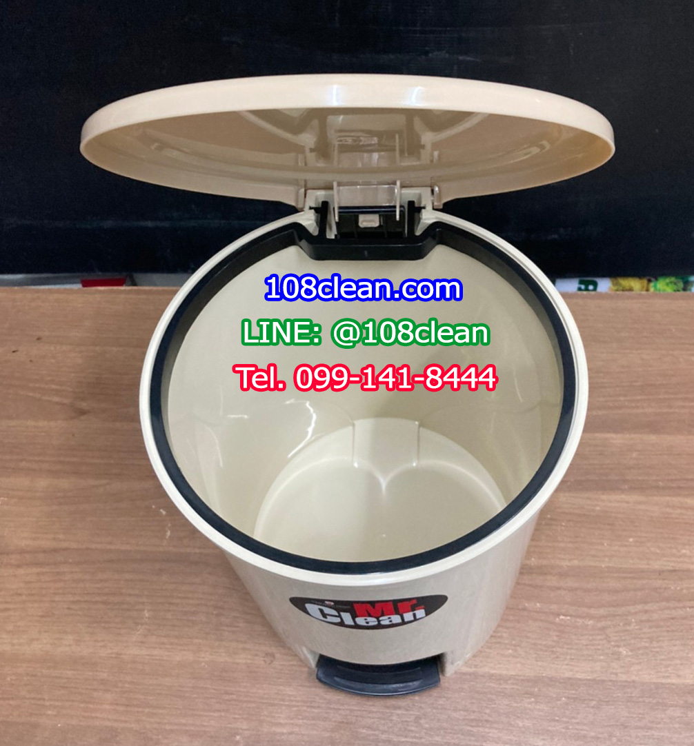 ถังขยะเท้าเหยียบ ทรงกลม 12 ลิตร