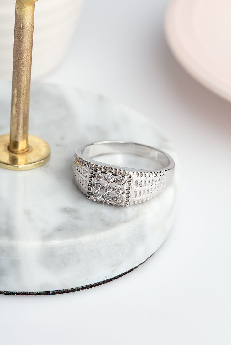 DIAMOND 18K WHITE GOLD RING แหวน เพชร ทอง 18K Pre-order