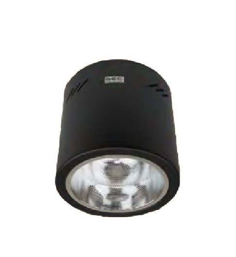 BEC โคมดาวน์ไลท์ติดลอยกลม 6นิ้ว ดาวไลท์เพดานติดลอย E27 DJ601 BLACK สีดำ