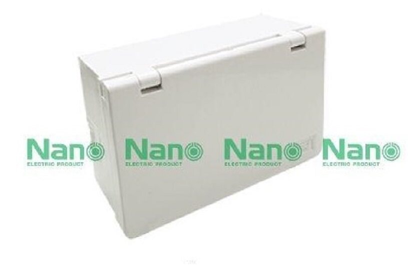 กล่องกันน้ำปลั๊กไฟ ฝาทึบสี ขาว ดำ 2x4 แนวนอน NANO กล่องครอบสวิตช์ปลั๊กไฟ NANO บ๊อกกันน้ำ