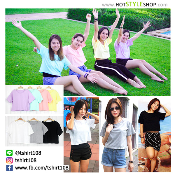 เสื้อครอปแขนสั้น