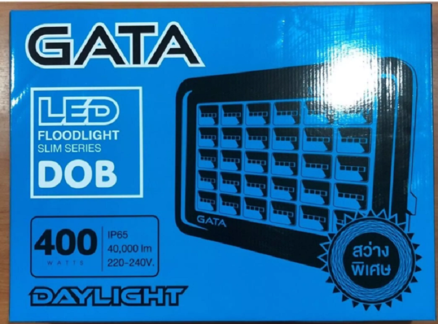 โคมสปอรตไลท์ LED 400W GATA SILM DOB สีดำ เมทัลLED