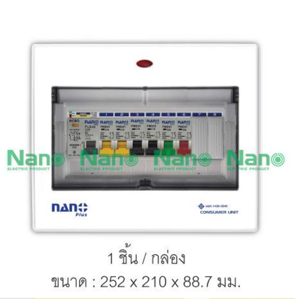 NANO ตู้คอนซูมเมอร์ยูนิตเมนกันดูด NANO 4ช่อง 6ช่อง 8ช่อง 10ช่อง 12ช่อง 14ช่อง 18ช่อง