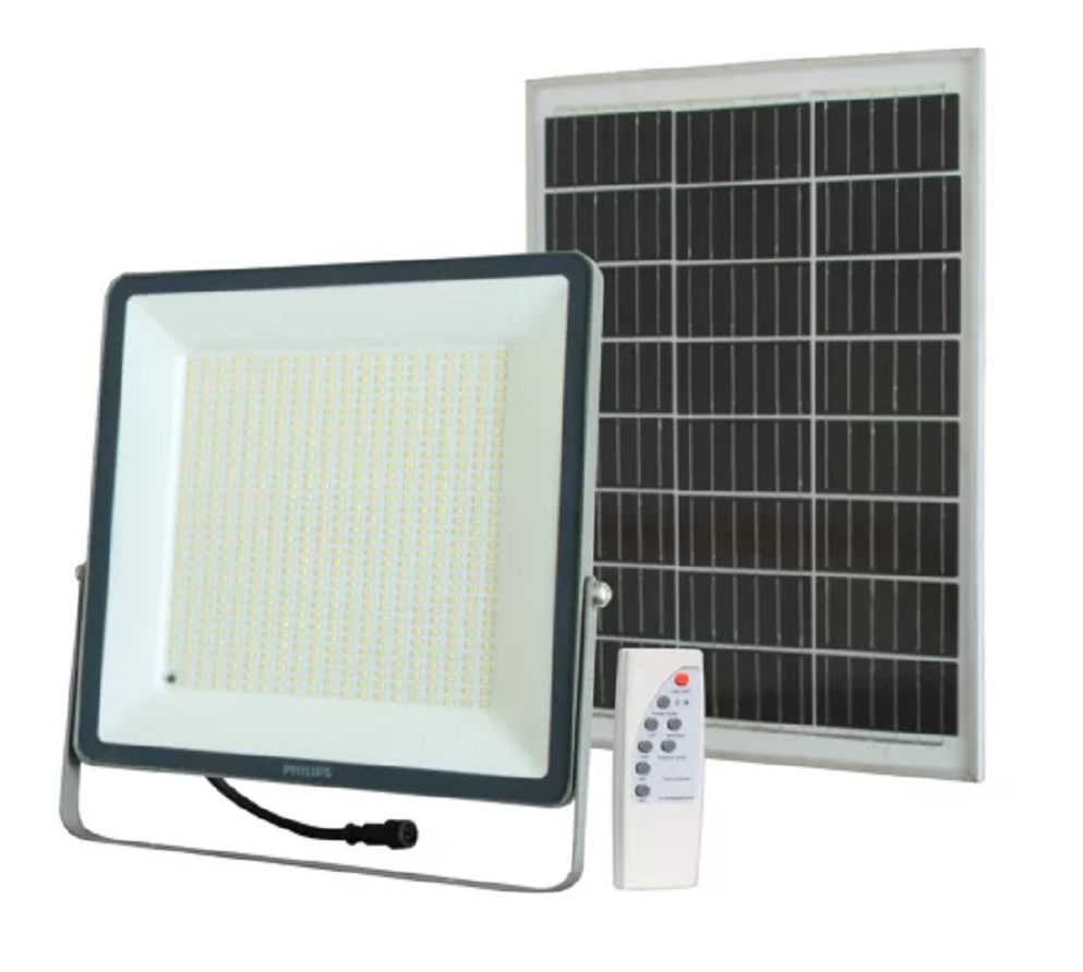 Philips สปอร์ตไลท์โซลาเซลล์ รุ่น BVP080 300w LED30/757 PHILIPS Solar โคมไฟโซล่าเซลล์ Solar Floodlight LED ใหม่่ล่าสุดประกัน 1ปี เสียเคลมฟรี