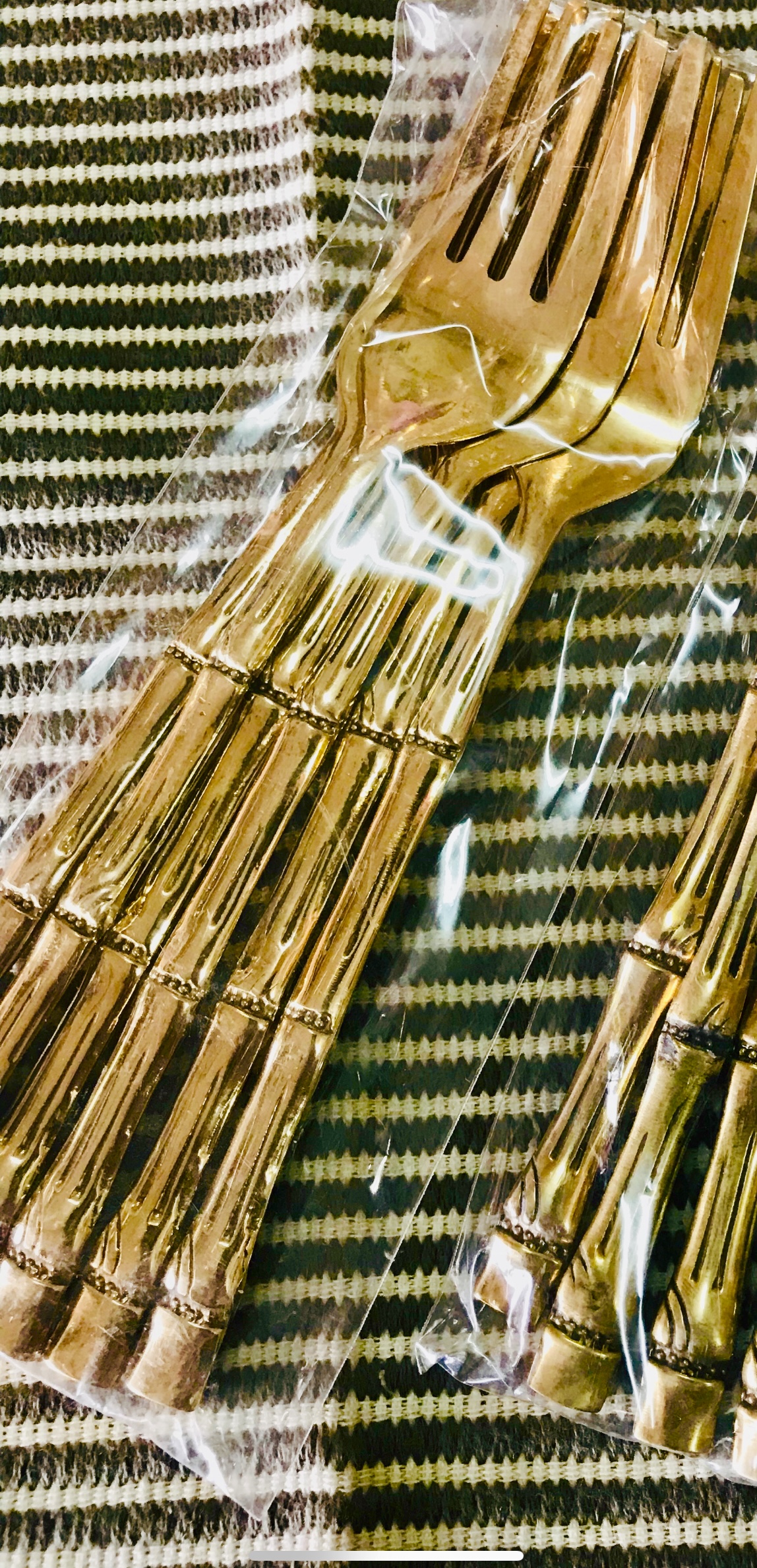 ช้อน,ส้อมทองเหลือง7"