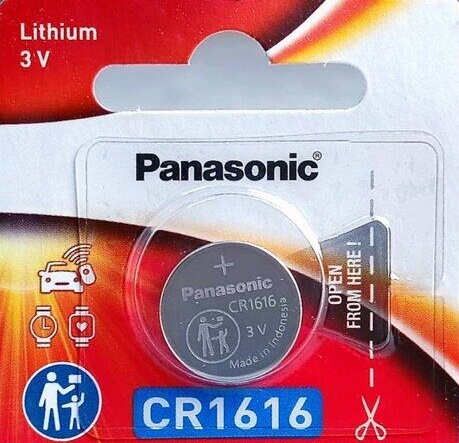 ถ่านกระดุม Panasonic CR1616 1ก้อน 3V แท้100% จัดจำหน่ายโดยบริษัทได้รับการแต่งตั้ง ของแท้แบบเดียวกับที่ห้างขาย ใหม่จากหยิบจากโรงงานมาขายโดยตรง