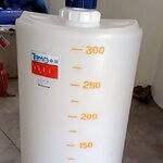 เครื่องกวน ผสม เคมี สี และ ของเหลว ขนาด 0.5 Hp. แบบ 300 ลิตร 220V