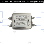 ตัวกรองสัญญาณทางไฟฟ้า Noise Filter OMNICOM รุ่น CW4L2 ขนาด 220V 1 phase (6A, 10A, 20A, 30A) เกรดอุตสาหกรรม