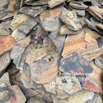 หินกาบสีดำเหลืองแปะผนัง