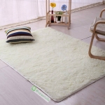 พรมขนสั้น Super Soft สีขาว