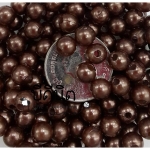 มุกพลาสติก 6มม น้ำตาล