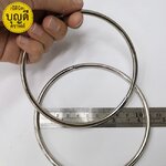 กลม-สีเงิน ขนาดวงใน10cm 1คู่