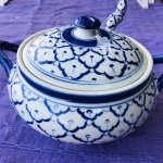 หม้อข้าวสองหู+ทัพพีลายไทย(สับปะรด)