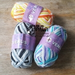 Venusเส้นใหญ่1ม้วน สีเหลือบ