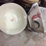 ชามไก่8"พิมพ์ลาย