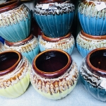 โอ่งเซรามิคลายน้ำไหล4.5"