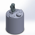 เครื่องกวน ผสม เคมี สี และ ของเหลว ขนาด 0.5 Hp. แบบ 200 ลิตร 220V แบบ 1500 รอบต่อนาที