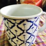 แก้วมัคหูจับลายไทย3.5"