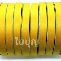 สีเหลืองทอง กากเพชรใส สีสด TW เบอร์ 2 ม้วนเล็ก