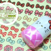 คิตตี้ โบว์คละลาย (110 ดวง) PP ใส