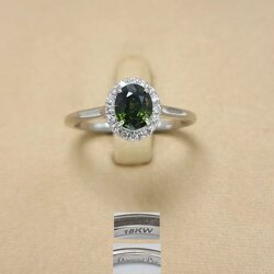 🚫ปิดการขาย(SoIdOut)🚫แหวนทองคำขาว 18K แบรนด์ diamond plus พลอยเนื้ออ่อน เพชรเกสร 1 ตัง 16 เม็ด รวม 16 ตัง น้ำ 97-99 ความสะอาด vvs ไซส์ 56 น้ำหนัก 3.5 กรัม