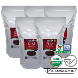 เมล็ดเจีย ออร์แกนิค 5 กิโลกรัม Organic Chia seeds เมล็ดเชีย ราคาส่ง เมล็ดเซีย ขายส่ง ตรา Slim Healthy