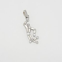 🚫ปิดการขาย(SoIdOut)🚫จี้ทองคำขาว 18K เพชรเกสร 1.5 ตัง 2 เม็ด 1 ตัง 1 เม็ด 0.5 ตัง 6 เม็ด รวม 7 ตัง น้ำ 95-96 ความสะอาด vs น้ำหนัก 2.27 กรัม ราคา 4250.-(Net)