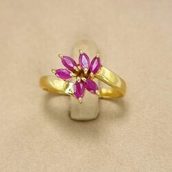 🚫ปิดการขาย(SoIdOut)🚫แหวนทองคำ 90% พลอยทับทิม ไซส์ 55 น้ำหนัก 3.75 กรัม ราคา 6700.-(Net)