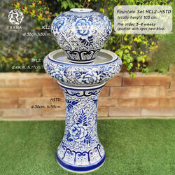 ชุดน้ำล้น JCL2-STDH ลายพุดตาน