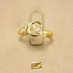 🚫ปิดการขาย(SoIdOut)🚫แหวนทองคำ 90% เพชรเกสร 2 ตัง 3 เม็ด รวม 6 ตัง น้ำ 96-97 ความสะอาด vvs-vs ไซส์ 50 น้ำหนัก 1.85 กรัม ราคา 3800.-(Net)