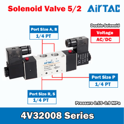 Airtac Solenoid Valve 5/2 Double Coil Airtac 4V320