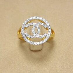 🚫ปิดการขาย(SoIdOut)🚫แหวนทองคำ 18K เพชรเกสร 1.2 ตัง 27 เม็ด 1 ตัง 22 เม็ด รวม 54.4 ตัง น้ำ 98-100 ความสะอาด if-vvs ไซส์ 53 น้ำหนัก 4.77 กรัม ราคา 14500.-(Net)