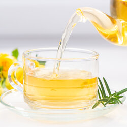 บุษราคัม ชาร้อนชุดมณีสยาม สูตรชุ่มคอ ชื่นใจ (test note หอมเข้ม อ่อนละมุน สดชื่น กลิ่นหอมหวานของดอกกล้วยไม้)