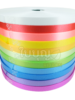 ริบบิ้นพับเหรียญ ตราระฆังคู่ เบอร์ 2 เนื้อทราย ม้วนใหญ่