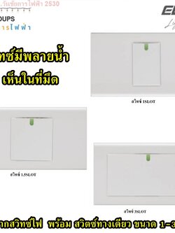 Eve ชุดหน้ากากพร้อมสวิตซ์ สวิตซ์อีฟ Switch & Socket หน้ากาก 1-3ช่อง และ พร้อม สวิทซ์ หน้าใหญ่ 3SLOT-1SLOT