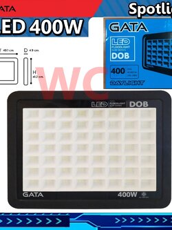 โคมสปอรตไลท์ LED 400W GATA SILM DOB สีดำ เมทัลLED