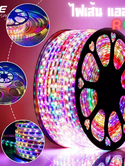 LED Strips SMD 5050 Tint 10W/M IP65 RGB 220V 50M ไฟเส้นแอลอีดี RGB SMD 5050