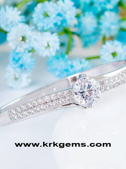 DIAMOND 18K WHITE GOLD BRACELET