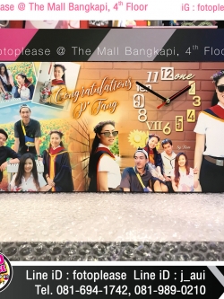 กรอบรูปนาฬิกา ขนาด 8x18 นิ้ว