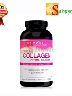 Neocell Super Collagen With Biotin " ของแท้ อย. ไทย " นีโอเซลล์ ไบโอติน (1 ขวด 360 เม็ด)
