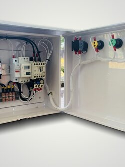 ตู้ควบคุมปั๊มน้ำ1 HP 220 v ตั้งเวลาการทำงาน