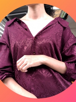 เสื้อซาตินสีม่วง